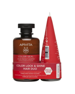 Apivita Color Lock and Shine Hair Duo Shampoo + Condicionador