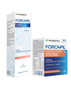 Forcapil Pack Fortificante Keratina Shampoo + Cápsulas