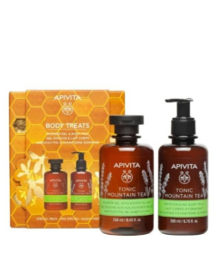 Apivita Coffret Body Treats Mountain Tea Gel Banho 250ml + Hidratante Corpo 200ml