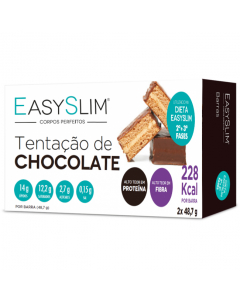 Easyslim Barras Sabor Tentação de Chocolate 2x48,7gr