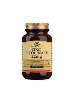 Solgar Picolinato de Zinco 22mg Comprimidos 100unid.