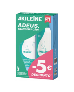 Akileine Pack Adeus Transpiração Pó Absorvente + Spray Sapatos