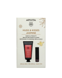 Apivita Hugs & Kisses Jasmine Coffret Embelezador Mãos e Lábios