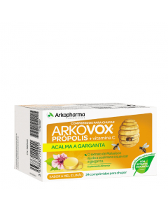Arkovox Pastilhas Própolis e Vitamina C Sabor Mel/Limão 24unid.