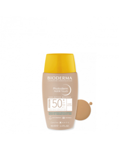 Bioderma Photoderm SPF50+ Nude Touch Mineral Creme de Cor Dourado 40ml