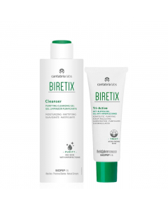 Biretix Pack Rotina Anti-Imperfeições Cleanser + Tri-Active Gel