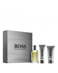 Boss Bottled Eau de Toilette de Hugo Boss Coffret Perfume Masculino oferta Aftershave + Gel Duche 100+75+50ml