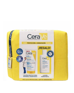 CeraVe Travel Kit Hydra Protetor SPF50 + 75ml + Loção Hidratante 88ml
