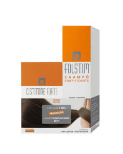Cistitone Forte Pack Cápsulas Cabelo e Unhas oferta Folstim Shampoo
