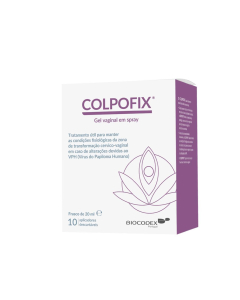 Colpofix Gel Vaginal em Spray 20ml + 10 aplicadores