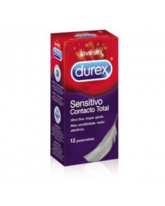 Durex Love Sex Sensitivo Contacto Total Preservativos 12unid.