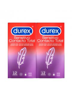 Durex Sensitivo Contacto Total Duo Preservativos