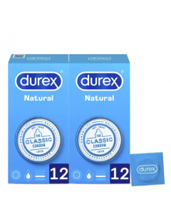 Durex Love Sex Natural Plus Duo Preservativos 2x12unid.