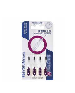 Elgydium Clinic Escovilhões Recargas Roxo 1.8mm 4unid.