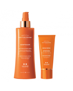 Esthederm Adaptasun Kit Proteção Média Leite Corporal 200ml + Bronz Repair Rosto 50ml