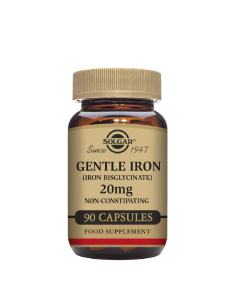 Solgar Gentle Iron 20mg Cápsulas Vegetais 90unid.