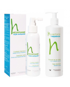 Hexaphane Pack Loção Antiqueda Oferta Shampoo Frequência 100+400ml