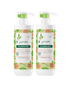 Klorane Junior Duo Shampoo Desembaraçador Pêssego 2x500ml