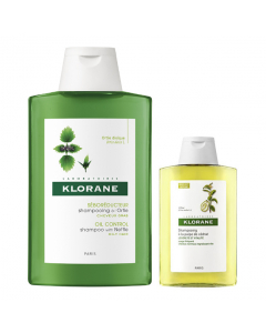 Klorane Capilar Pack Shampoo Ortiga Branca + Shampoo Polpa de Cidra