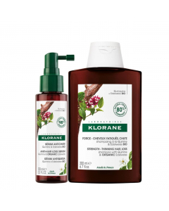 Klorane Pack Sérum Antiqueda Quinina e Edelvaisse + Shampoo
