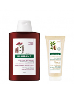 Klorane Quinina Kit Shampoo Oferta Leite Nutritivo