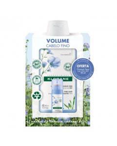 Klorane Capilar Kit Shampoo Fibras de Linho Bio + Shampoo Seco