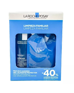 La Roche-Posay Lipikar Pack Gel Lavante + Refill Gel