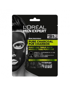 L'Oréal Men Expert Pure Charcoal Máscara de Tecido 1un.