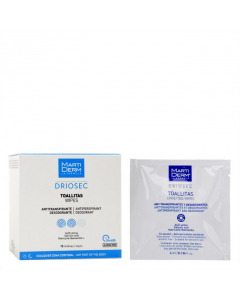 Martiderm Driosec Toalhitas Antitranspirantes 15unid.