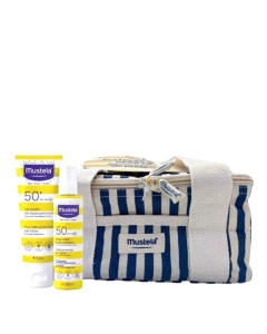 Mustela Solar Pack Spray + Leite Rosto Oferta Necessaire Azul
