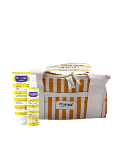 Mustela Solar Pack Spray + Leite Rosto Oferta Necessaire Amarelo
