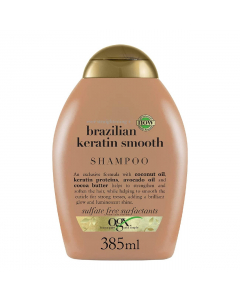 OGX Brazilian Keratin Smooth Shampoo Queratina Cabelos Indisciplinados 385ml