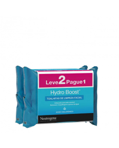 Neutrogena Hydro Boost Duo Toalhitas de Limpeza 2x25unid.