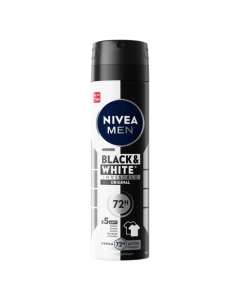 Nivea Men Black & White Invisible Original Desodorizante Spray Antimanchas 150ml