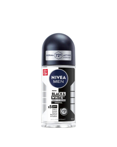 Nivea Men Black & White Invisible Original Desodorizante Roll-On Antimanchas 50ml