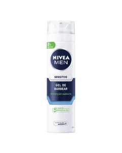 Nivea Men Sensitive Gel Barbear Protetor e Suavizante 200ml