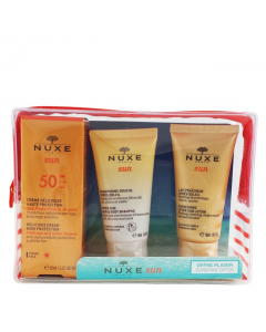 Nuxe Sun Pack Summer Set Creme Protetor SPF50 + Shampoo Duche + Hidratante 50+50+50ml