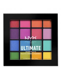 NYX Ultimate Shadow Paleta de Sombras Tons Brights 16x0,83 gr