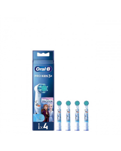 Oral-B Pro Kids 3+ Recargas Escova Elétrica Frozen 4unid.