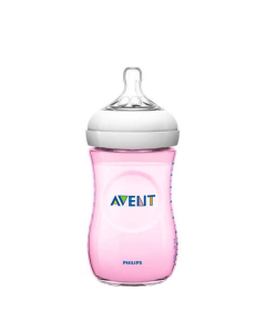 Philips Avent Natural Biberão Fluxo Rosa M+