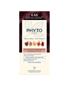 Phyto Phytocolor Coloração Permanente 6.66 Castanho Claro Cereja Intenso