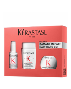 Kérastase Première Coffret Cabelo Danificado Concentrado Pré-Shampoo 45ml + Shampoo 80ml + Máscara 75ml