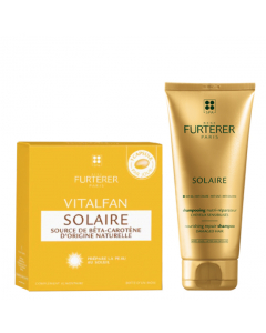 Rene Furterer Vitalfan Solar Pack Cápsulas + Shampoo Nutri-Reparador