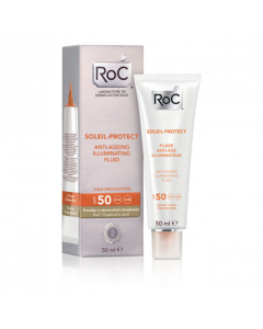 RoC Soleil Protect Fluido Iluminador Antienvelhecimento FPS50+ 50ml