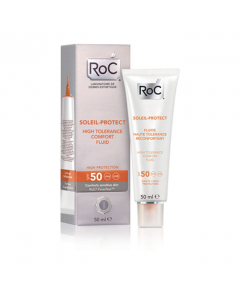RoC Soleil Protect Fluido Hidratante Protector Alta Tolerância FPS50+ 50ml