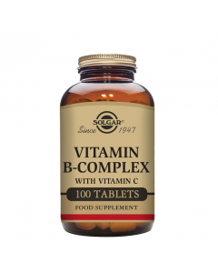 Solgar Vitaminas do Complexo B com Vitamina C Suplemento Comprimidos 100unid.