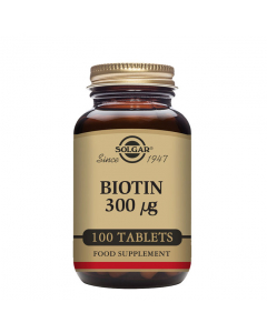 Solgar Biotina 300µg Suplemento Comprimidos 100unid.