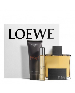 Solo Eau de Toilette de Loewe Coffret Perfume Masculino 100+75+15ml