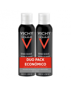 Vichy Homme Duo Sensi Shave Mousse de Barbear 2x200ml