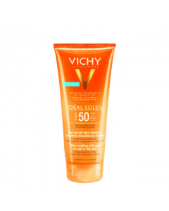Vichy Ideal Soleil Leite Protetor FPS50+ Pele Molhada Preço Especial 200ml